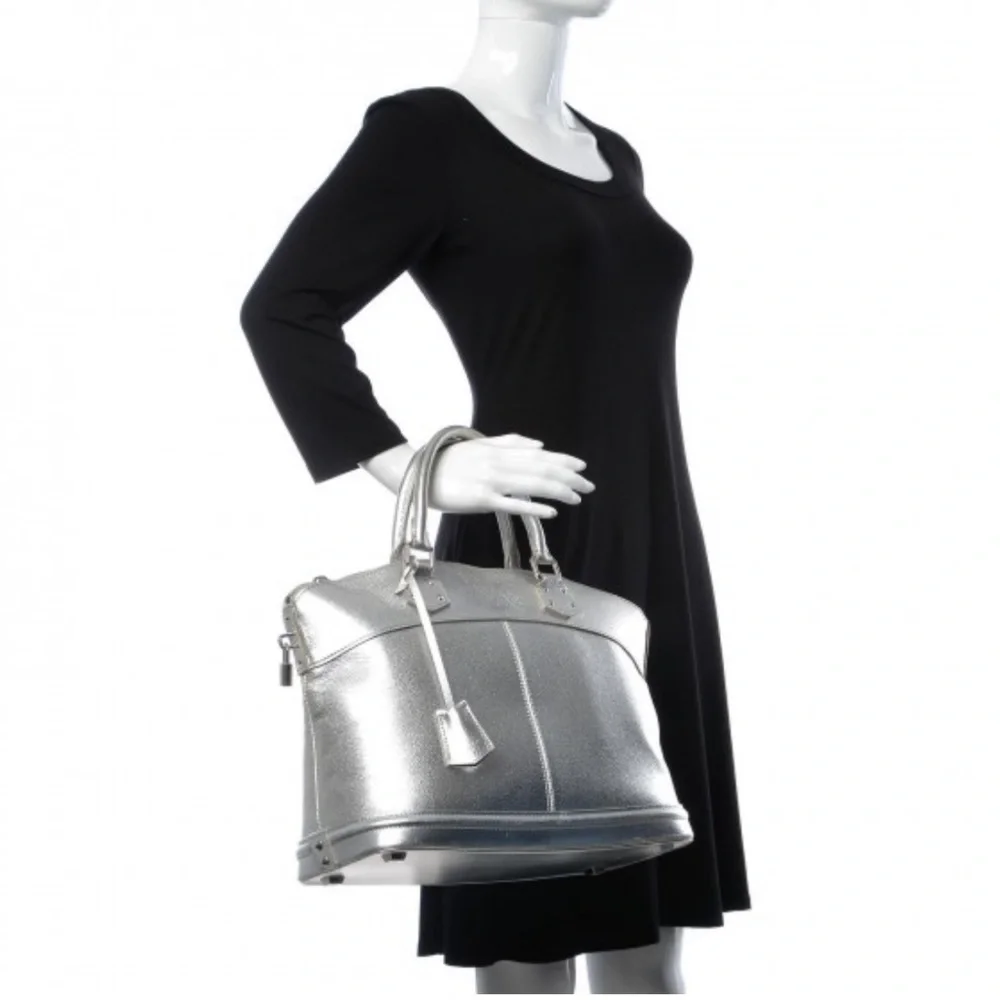 Authentic Louis Vuitton Suhali Lockit MM Silver - EUC - Rare piece from 2007 - Picture 3 of 11